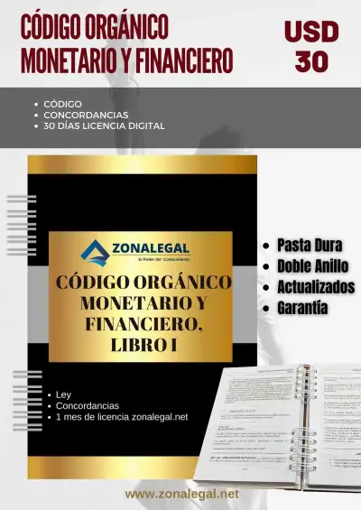 CODIGO ORGANICO MONETARIO Y FINANCIERO - LIBRO 1